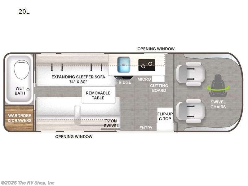 2023 Thor Motor Coach Tellaro 20L - Used Class B For Sale by The RV Shop, Inc in Baton Rouge, Louisiana