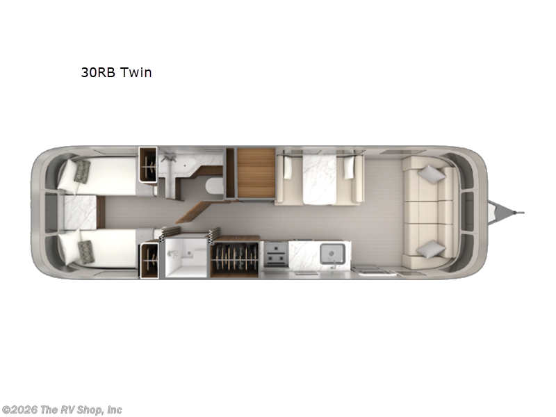 2027 Airstream Classic 30RB Twin - New Travel Trailer For Sale by The RV Shop, Inc in Baton Rouge, Louisiana