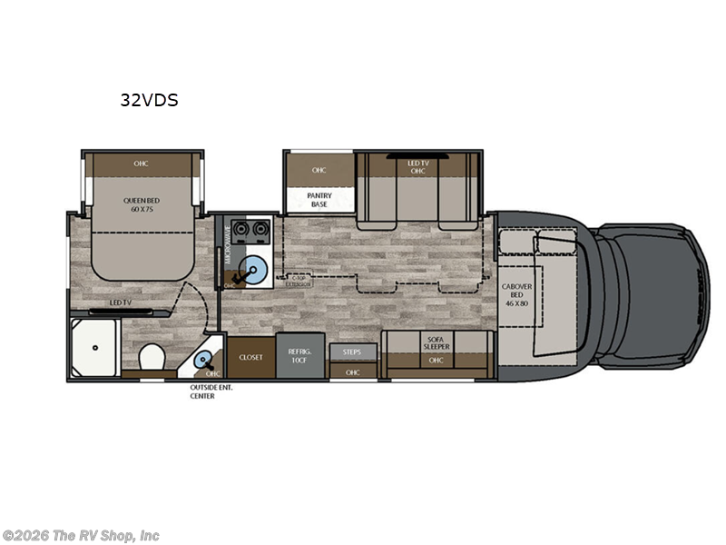 2025 Renegade RV Veracruz 32VDS - New Super C For Sale by The RV Shop, Inc in Baton Rouge, Louisiana features Slideout