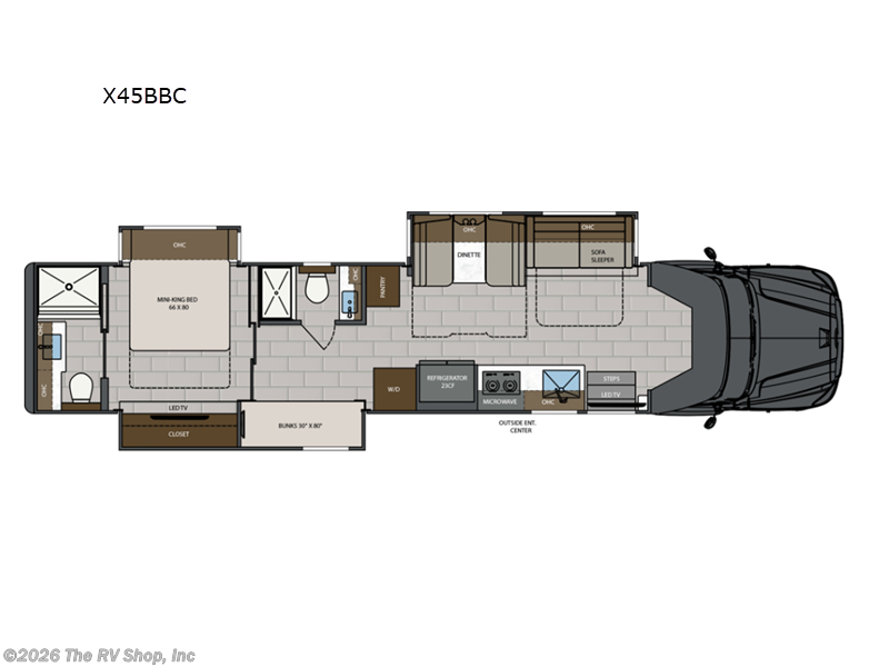 2024 Renegade RV XL Renegade  X45BBC - Used Super C For Sale by The RV Shop, Inc in Baton Rouge, Louisiana features Slideout