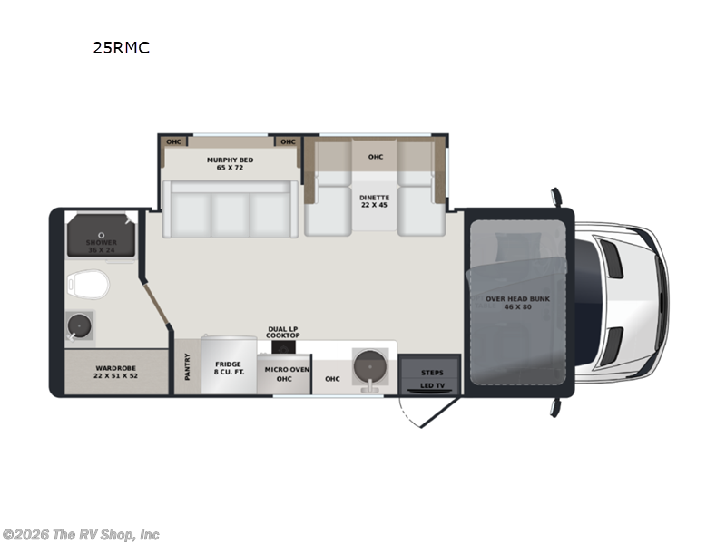 2027 Renegade RV Villagio 25RMC - New Class C For Sale by The RV Shop, Inc in Baton Rouge, Louisiana features Slideout