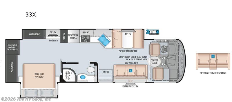 2021 Thor Motor Coach Windsport 33X - Used Class A For Sale by The RV Shop, Inc in Baton Rouge, Louisiana features Slideout
