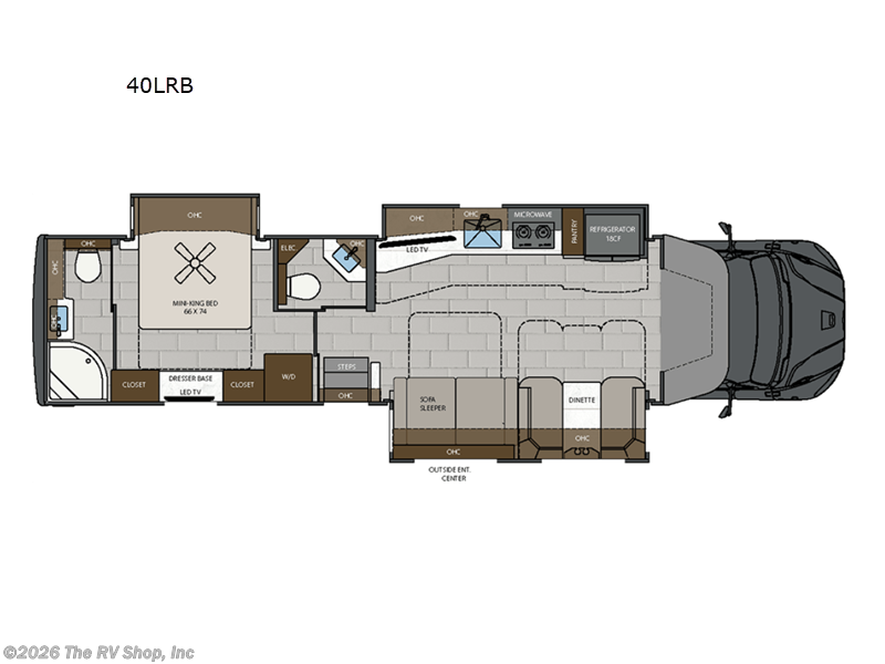2026 Renegade RV Verona LE 40LRB - New Super C For Sale by The RV Shop, Inc in Baton Rouge, Louisiana features Slideout