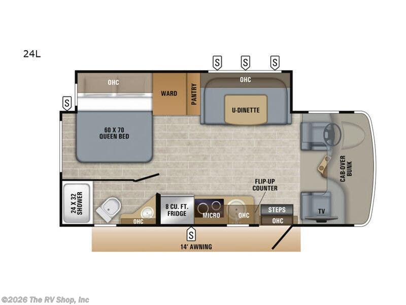 2019 Jayco Melbourne 24L - Used Class C For Sale by The RV Shop, Inc in Baton Rouge, Louisiana features Slideout
