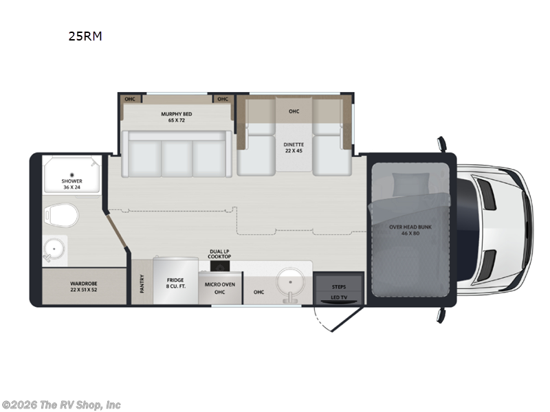 2027 Renegade RV Villagio 25RM - New Class C For Sale by The RV Shop, Inc in Baton Rouge, Louisiana features Slideout