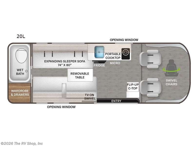 2027 Thor Motor Coach Tellaro 20L - New Class B For Sale by The RV Shop, Inc in Baton Rouge, Louisiana