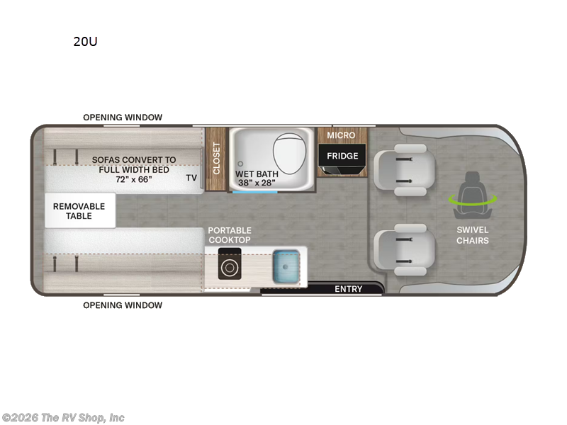 2027 Thor Motor Coach Tellaro 20U - New Class B For Sale by The RV Shop, Inc in Baton Rouge, Louisiana