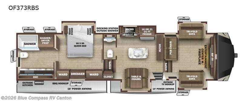 2021 Highland Ridge Open Range 373RBS - Used Fifth Wheel For Sale by Blue Compass RV Canton in Wills Point, Texas features Slideout