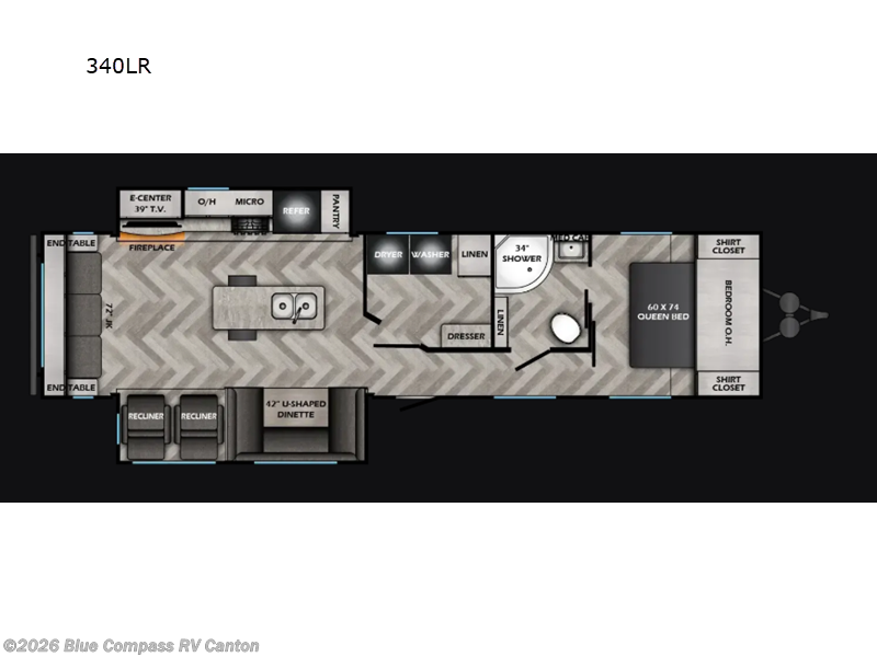 2026 CrossRoads Zinger 340LR - New Travel Trailer For Sale by Blue Compass RV Canton in Wills Point, Texas features Slideout