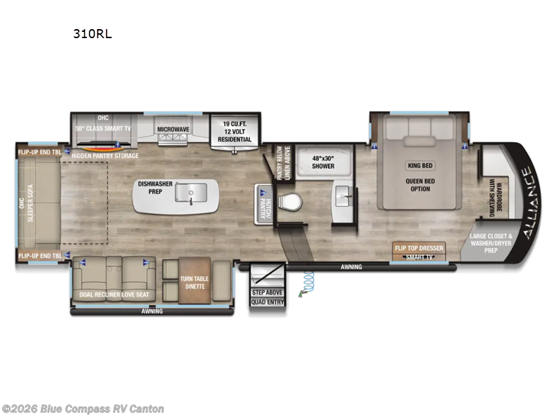 2026 Alliance RV Paradigm 310RL - New Fifth Wheel For Sale by Blue Compass RV Canton in Wills Point, Texas features Slideout