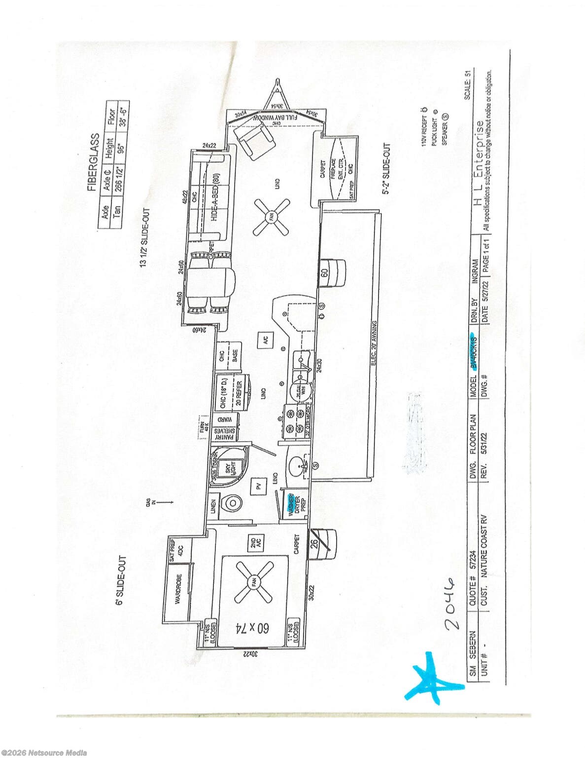 2023 HL Enterprise Bridgeview BV40CK1S RV for Sale in Crystal River