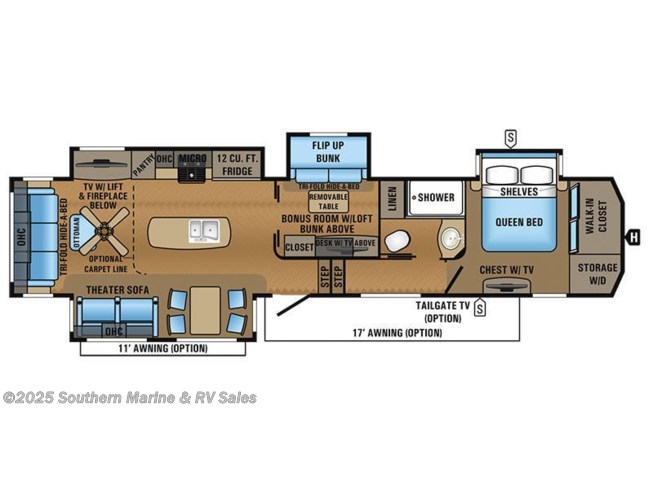 T200021 2017 Jayco North Point 377rlbh Fifth Wheel For Sale In Ft Myers Fl