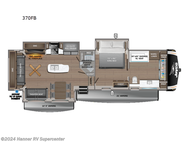 2023 Jayco Eagle 370FB - New Fifth Wheel For Sale by Hanner RV Supercenter in Baird, Texas