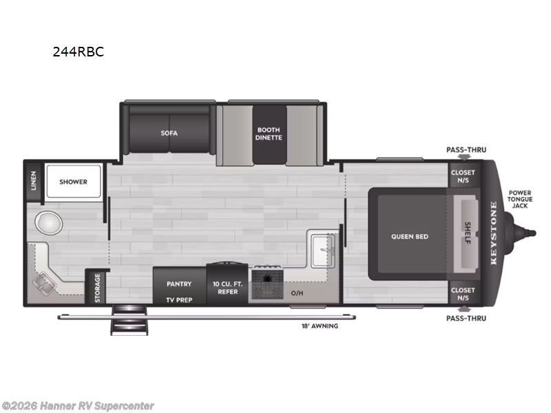 2026 Keystone Springdale Classic 244RBC - New Travel Trailer For Sale by Hanner RV Supercenter in Baird, Texas features Slideout