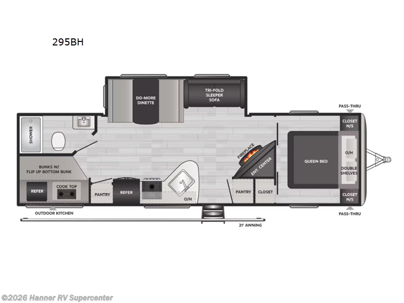 2023 Keystone Springdale 295BH - Used Travel Trailer For Sale by Hanner RV Supercenter in Baird, Texas features Slideout