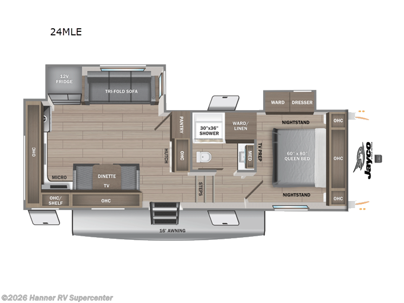 2026 Jayco Eagle SLE 24MLE - New Fifth Wheel For Sale by Hanner RV Supercenter in Baird, Texas features Slideout