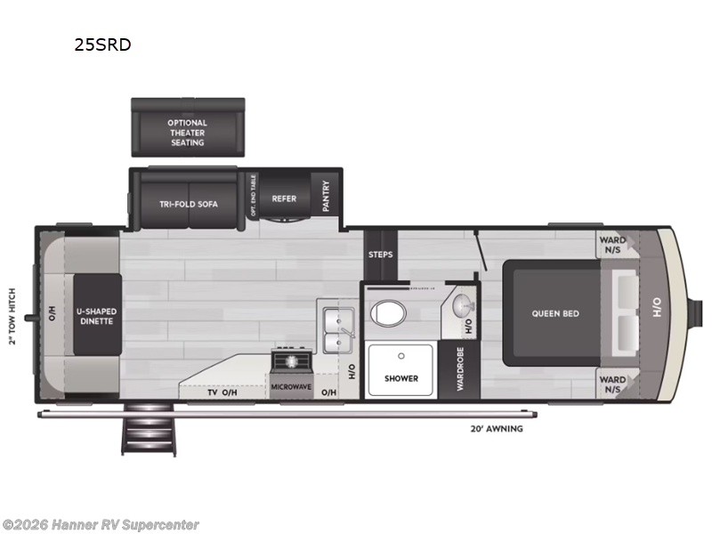 2025 Keystone Arcadia Select 25SRD - Used Fifth Wheel For Sale by Hanner RV Supercenter in Baird, Texas features Slideout