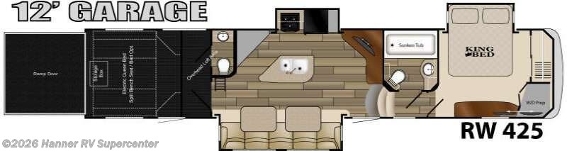 2015 Heartland Road Warrior 425 - Used Toy Hauler For Sale by Hanner RV Supercenter in Baird, Texas features Slideout