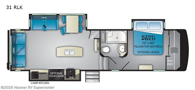 2019 Heartland ElkRidge 31RLK - Used Fifth Wheel For Sale by Hanner RV Supercenter in Baird, Texas features Slideout