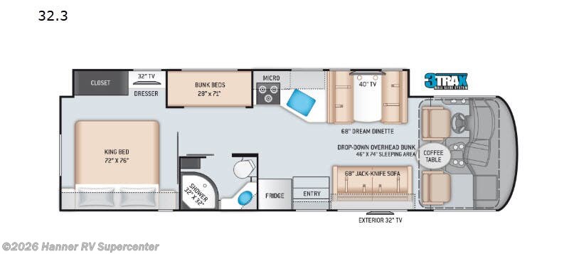 2020 Thor Motor Coach ACE 32.3 - Used Class A For Sale by Hanner RV Supercenter in Baird, Texas features Slideout