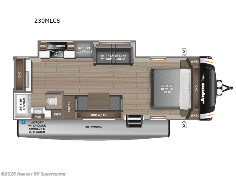 2026 Jayco Eagle HT 230MLCS - New Travel Trailer For Sale by Hanner RV Supercenter in Baird, Texas features Slideout