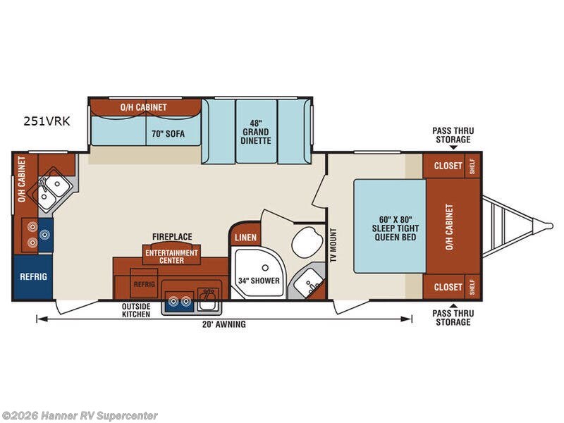 2018 Venture RV SportTrek 251VRK - Used Travel Trailer For Sale by Hanner RV Supercenter in Baird, Texas features Slideout