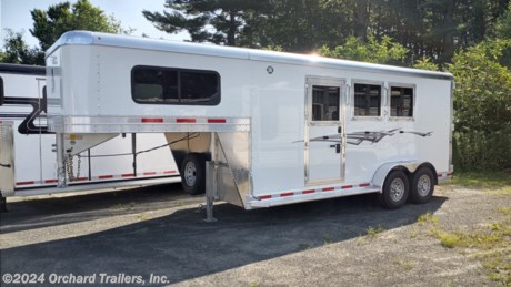 &lt;p&gt;New 2023 Adam Excursion 3-horse slant-load gooseneck. All aluminum, commercial duty construction. Step-up entry with dual rear barn doors. Removable post between doors. Large dressing room with screen door. Escape Door into front stall. Collapsible rear tack. Spare tire. Torsion axles. Saddle racks. Drop feed windows. Call today!&lt;/p&gt;
&lt;p&gt;&amp;nbsp;&lt;/p&gt;
&lt;p&gt;&amp;nbsp;&lt;/p&gt;
&lt;p&gt;&amp;nbsp;&lt;/p&gt;
&lt;p&gt;&amp;nbsp;&lt;/p&gt;
&lt;p&gt;&amp;nbsp;&lt;/p&gt;
&lt;p&gt;&amp;nbsp;&lt;/p&gt;
&lt;p&gt;&amp;nbsp;&lt;/p&gt;
&lt;p&gt;&amp;nbsp;&lt;/p&gt;
&lt;p&gt;&lt;span style=&quot;font-size: 10pt;&quot;&gt;Pricing may not include tax, title, prep, documentation, or freight. Please call for details.&lt;/span&gt;&lt;/p&gt;