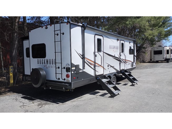 2022 Forest River Rockwood Ultra Lite 2608BS - New Travel Trailer For Sale by Orchard Trailers, Inc. in Whately, Massachusetts features Refrigerator, Slideout, DVD Player, Fireplace, Toilet
