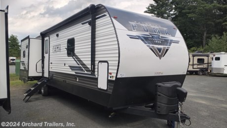 &lt;p&gt;New 2023 Palomino Puma 32BHFS travel trailer! New interior colors for 2023. 4-slides! Spacious bunk room! Outside kitchen with griddle and sink. Stand-up shower with glass shower surround. Pull-out couch. Kitchen island. 12v refrigerator. Queen bed on a slide-out. Large front closet. Call today for more info!&lt;/p&gt;