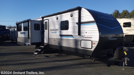 &lt;p&gt;&lt;strong&gt;New Model for 2023!&lt;/strong&gt;&lt;/p&gt;
&lt;p&gt;New 2023 Coachmen Catalina 313RLTS travel trailer. Great new floor plan with triple slide-outs! Queen bed. Kitchen island. Dual electric awnings with LEDs beneath. Spacious shower with glass shower surround. Rear couch. Free-standing table and chairs. Solar panel installed! Dual air conditioners. Rear cargo rack. Call today for more info!&lt;/p&gt;