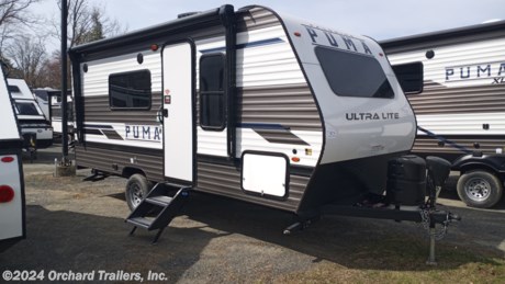 &lt;p&gt;New 2023 Palomino Puma Ultra Lite 16QBX travel trailer. Compact, lightweight floor plan with walk-around queen bed, huge rear bathroom, and booth dinette. Front windshield. Power jack and power awning. LED lights throughout. Large 12v residential-style refrigerator. Amazing rear bathroom! Call today for more info!&lt;/p&gt;