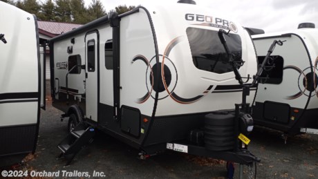 &lt;p&gt;&amp;nbsp;&lt;/p&gt;
&lt;p&gt;New 2024 Rockwood Geo Pro G20FBS travel trailer. Fantastic couple&#39;s floor plan! Walk-around bed with storage beneath. Slide-out with topper. Folding couch. Mor-Ryde steps. 12v Smart TV. Roof mounted solar panel and 1800-watt inverter. Large rear bathroom with porcelain toilet and spacious shower. Torsion axle and tire pressure monitoring included. Electric awning and tongue jack. Slam-latch exterior doors. Tongue mounted bike rack. 12v refrigerator. Call today for more info!&lt;/p&gt;