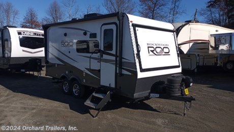 &lt;p&gt;New 2024 Rockwood Roo 183 hybrid travel trailer. Triple fold down queen beds with durable tents! Heated mattresses! Booth dinette. Mor-Ryde steps. 12v Smart TV. Roof mounted solar panel and 1800-watt inverter. Corner bathroom with porcelain toilet and spacious shower. Torsion axles, Goodyear tires, and tire pressure monitoring included. Electric awning, and tongue jack. 12v refrigerator. Call today for more info!&lt;/p&gt;