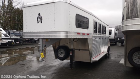 &lt;p&gt;New Adam Pro-Racer 3+1 gooseneck horse trailer. All aluminum, commercial-duty trailer. Slant-Load. Unique hinged dressing room wall/divider that allows for the transportation of a 4th horse. Rear ramp and curtain doors above. Drop Feed Windows. Sulky rack on rear. Dexter torsion axles. Call today for additional information!&lt;/p&gt;