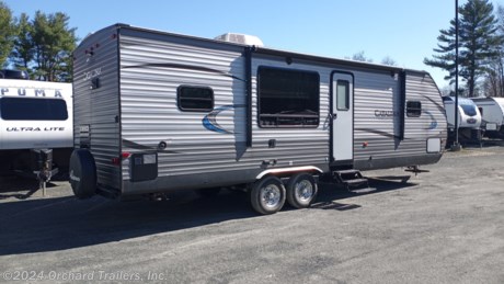 &lt;p&gt;Used 2019 Coachmen Catalina Legacy Edition 283RKS travel trailer. Great condition! One owner. Well-maintained. Rear kitchen with lots of counter space. Free-standing table and chairs. Pull-out tri-fold sofa. Swivel rocking chairs. TV and bluetooth radio. Gas/electric refrigerator. Electric awning. Gas/electric water heater. Ducted air conditioning. Power jack. Glass shower surround. Front queen bed in master bedroom. Call today for more information!&lt;/p&gt;