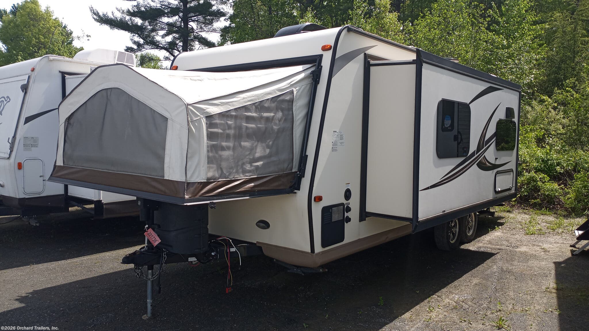 2017 Forest River Rockwood Roo 23WS - Used Expandable Trailer For Sale by Orchard Trailers, Inc. in Whately, Massachusetts features Medicine Cabinet, Smoke Detector, Queen Bed, DVD Player, CO Detector