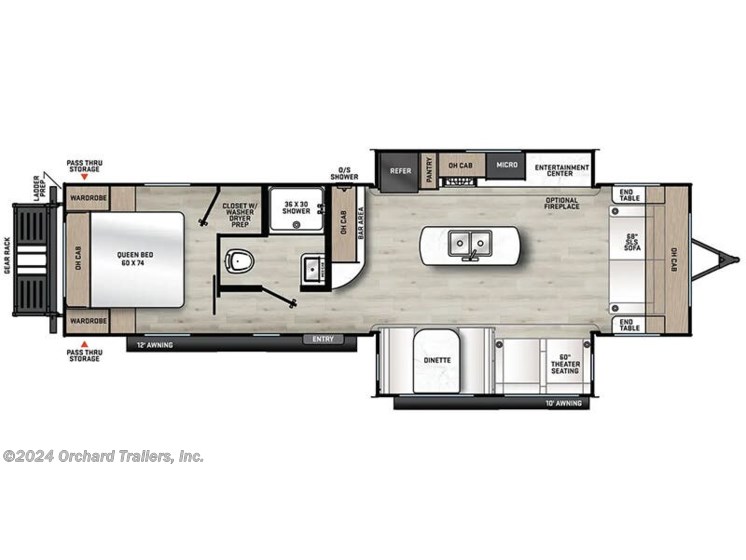 Floorplan of 2025 Coachmen Catalina Legacy Edition 283FEDS