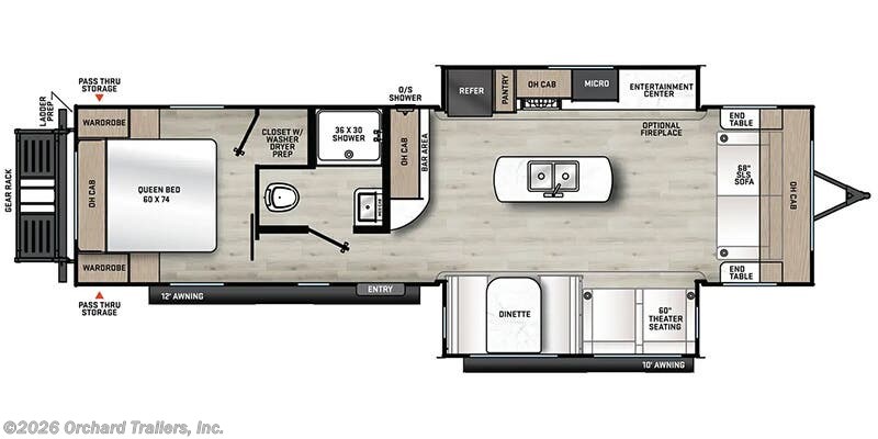 Floorplan of 2025 Coachmen Catalina Legacy Edition 283FEDS