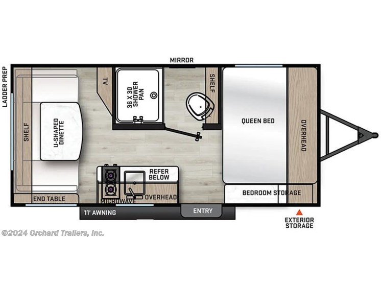 Floorplan of 2025 Coachmen Catalina Summit Series 7 154RDX