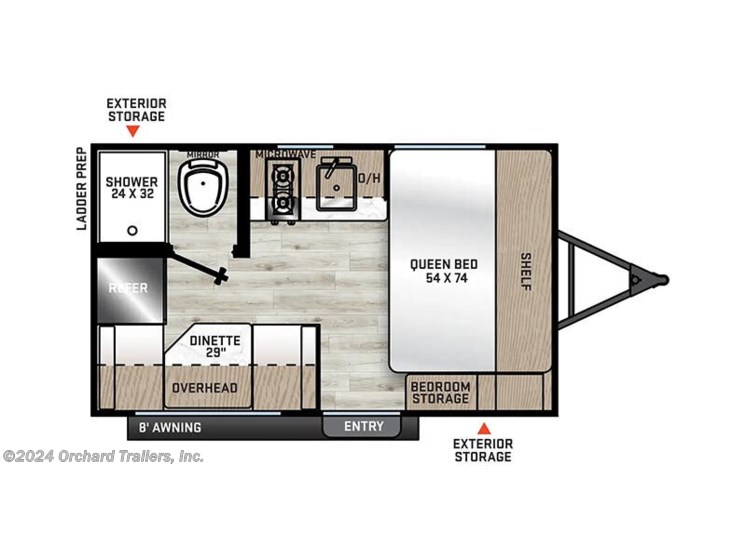 Floorplan of 2025 Coachmen Catalina Summit Series 7 134RDX