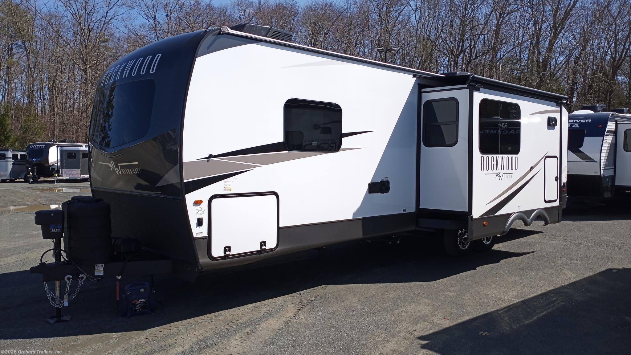 2025 Forest River Rockwood Ultra Lite 2918BH - New Travel Trailer For Sale by Orchard Trailers, Inc. in Whately, Massachusetts features Queen Bed, Rocker Recliner(s), Hitch, Bunk Beds, LP Detector