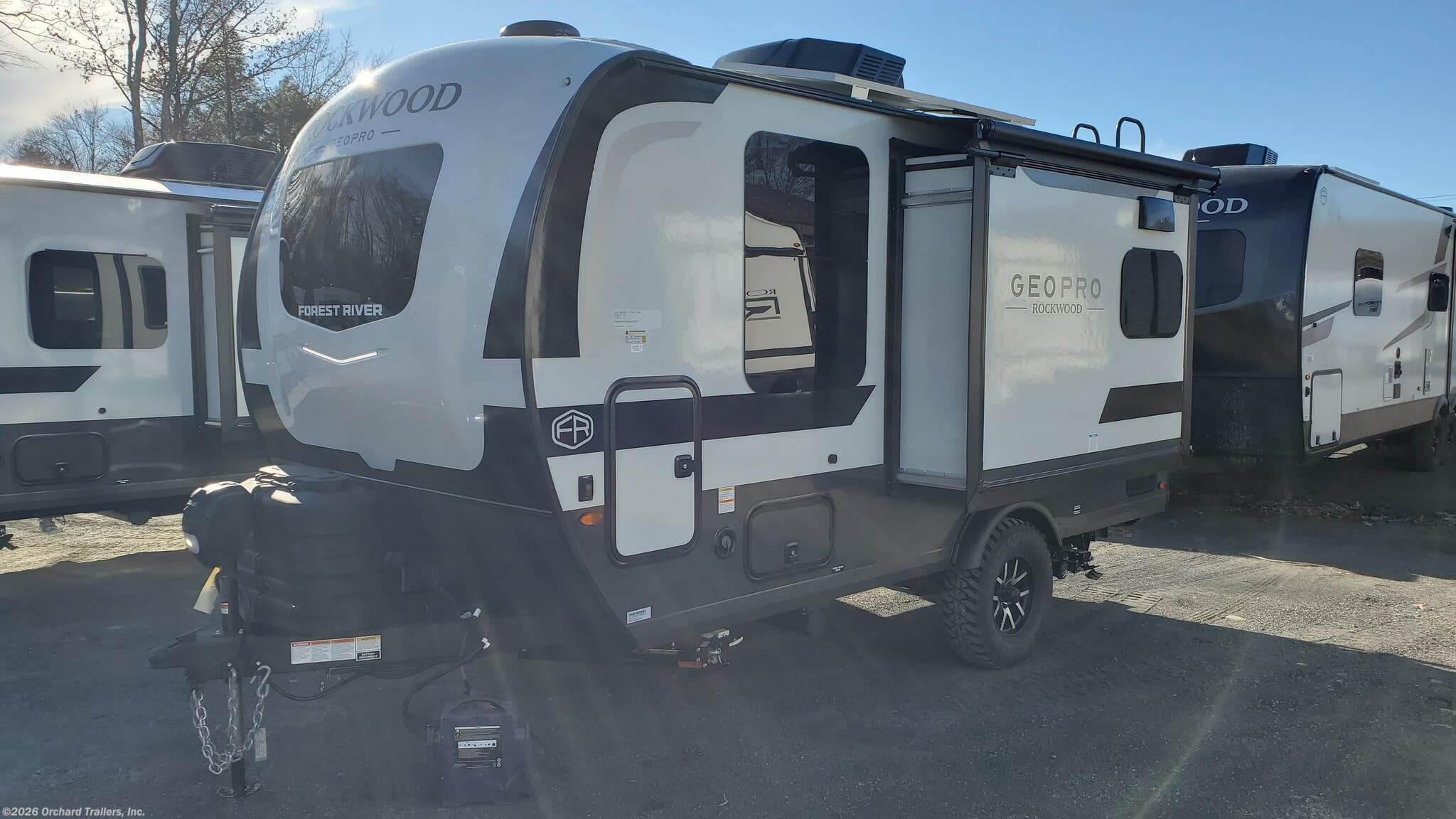 2026 Forest River Rockwood Geo Pro G15FBS - New Travel Trailer For Sale by Orchard Trailers, Inc. in Whately, Massachusetts features Solar Prep, Dinette, Griddle, Oven, Backup Camera