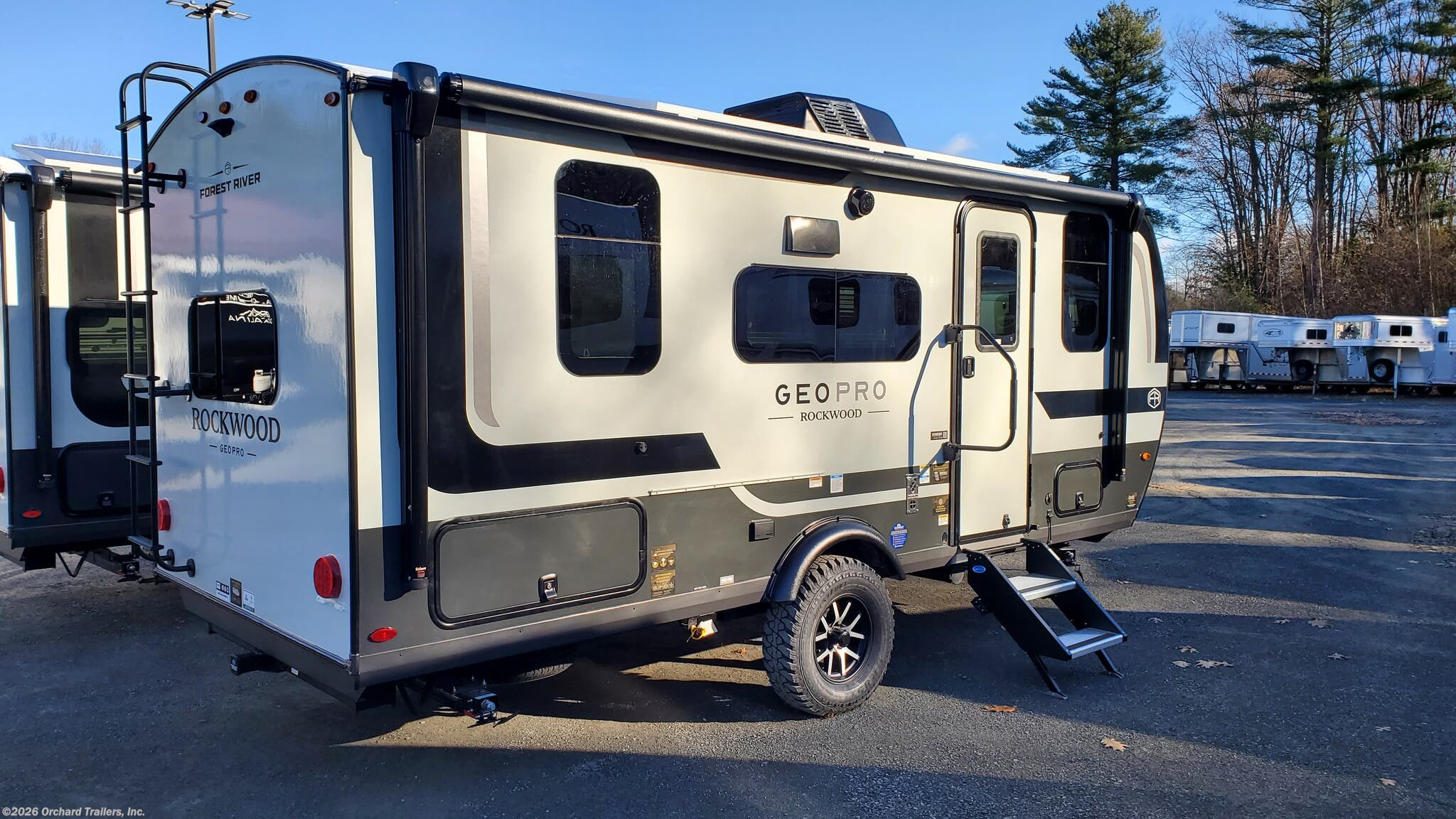 2026 Forest River Rockwood Geo Pro G19DBH - New Travel Trailer For Sale by Orchard Trailers, Inc. in Whately, Massachusetts features Dinette, Stabilizer Jacks, Black Tank Flush, TV, Griddle