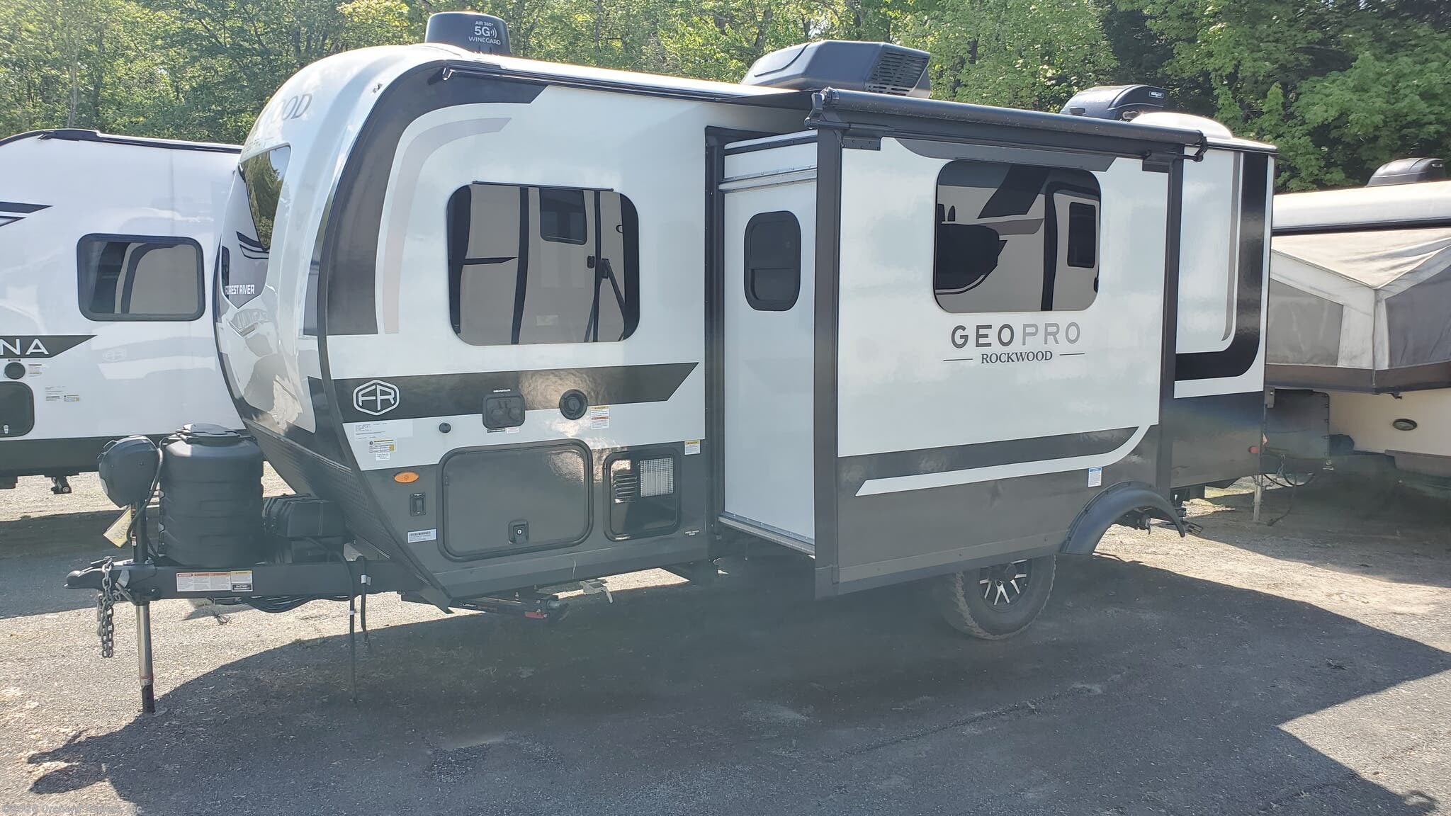 2026 Forest River Rockwood Geo Pro G20BH - New Travel Trailer For Sale by Orchard Trailers, Inc. in Whately, Massachusetts features Power Awning, Solar Prep, Dinette, Shower, Refrigerator
