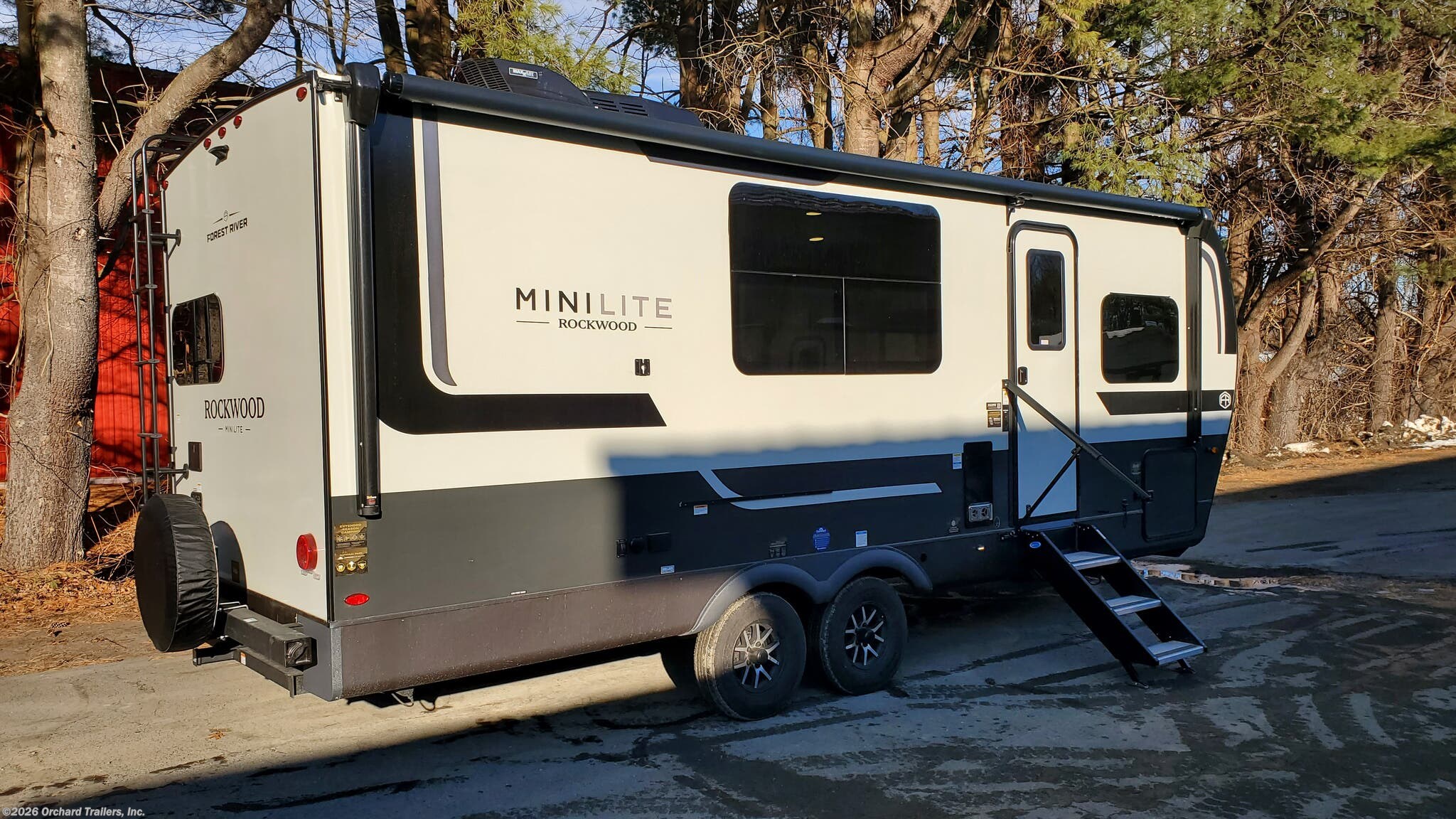 2026 Forest River Rockwood Mini Lite 2522FB - New Travel Trailer For Sale by Orchard Trailers, Inc. in Whately, Massachusetts features Refrigerator, Backup Camera, Solar Panel, Inverter, Awning