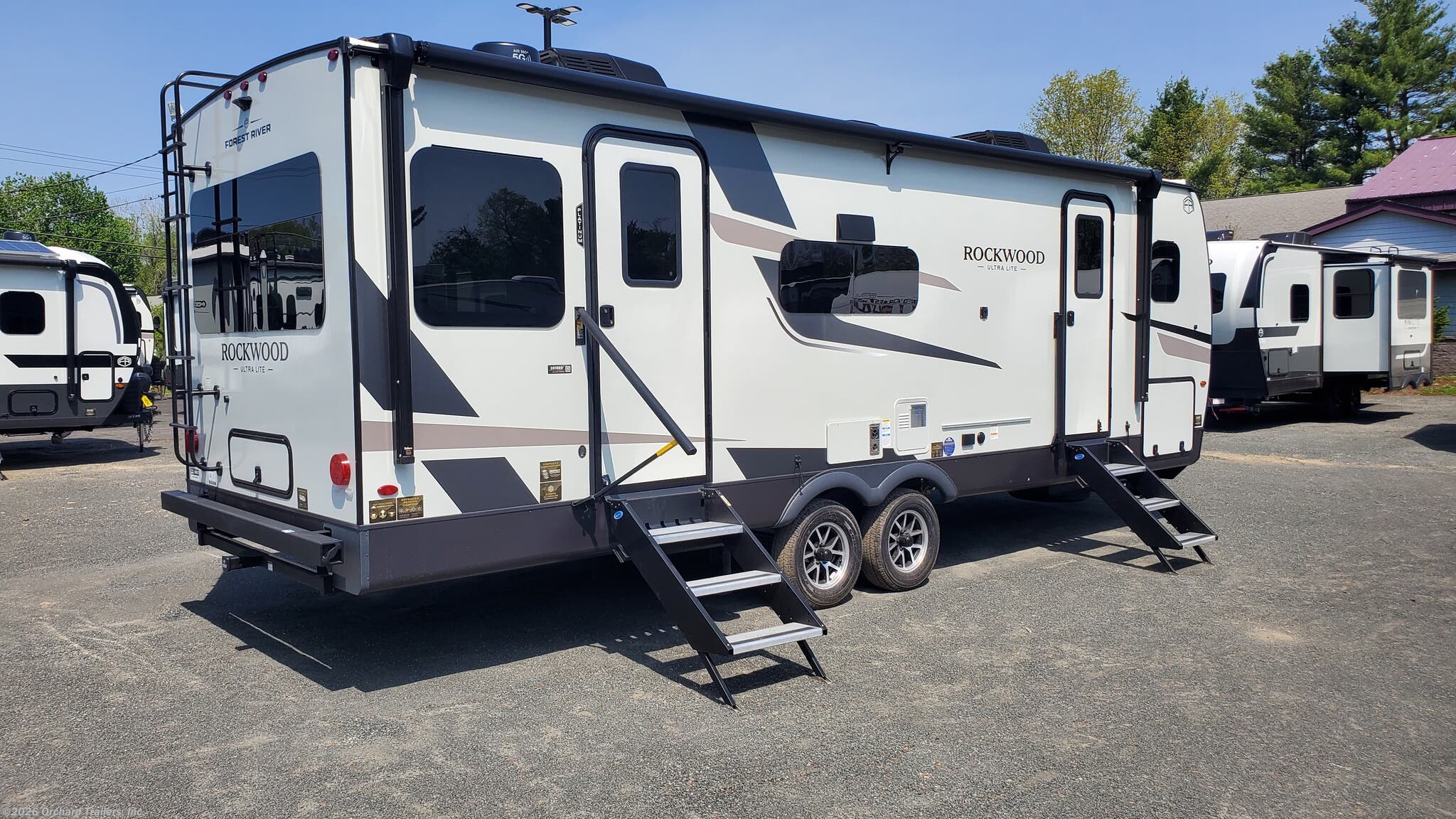 2026 Forest River Rockwood Ultra Lite 2618RD - New Travel Trailer For Sale by Orchard Trailers, Inc. in Whately, Massachusetts features Smart TV, Black Tank Flush, Dinette, Refrigerator, Solar Prep