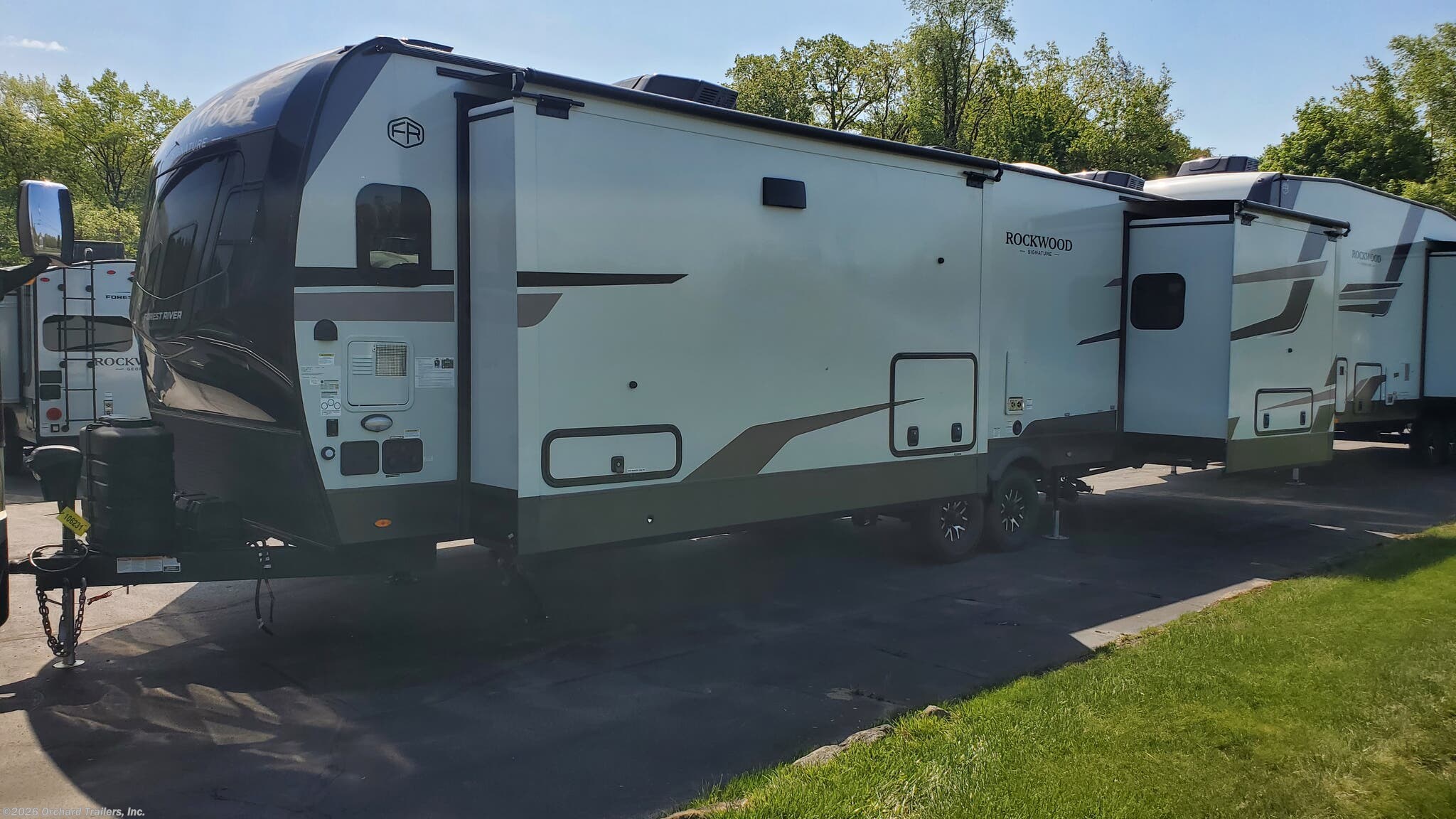 2026 Forest River Rockwood Signature 8339FK - New Travel Trailer For Sale by Orchard Trailers, Inc. in Whately, Massachusetts features Slideout, Shower, Awning, Dinette, Kitchen Sink