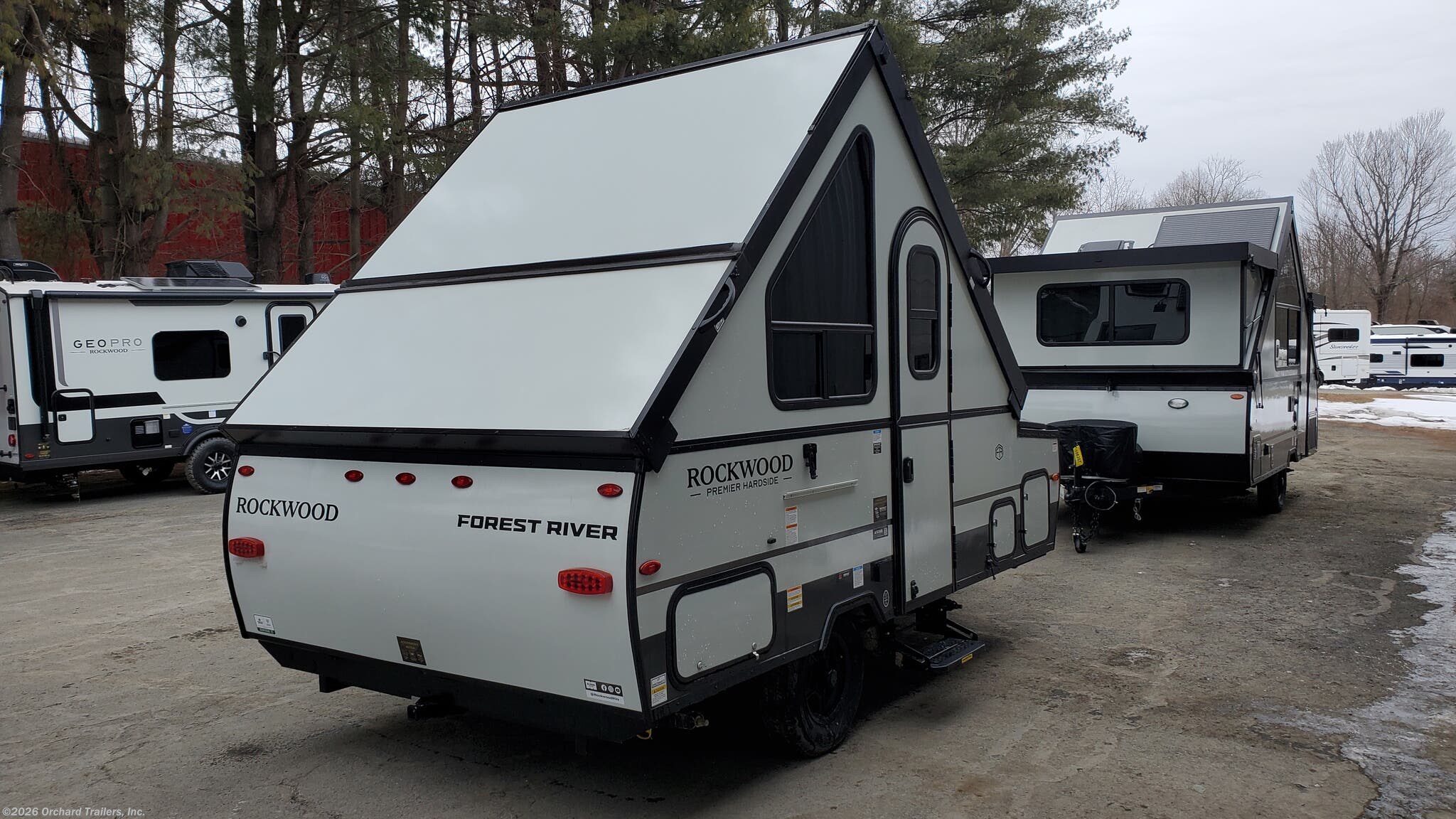 2026 Forest River Rockwood Hard Side A101RB - New Popup For Sale by Orchard Trailers, Inc. in Whately, Massachusetts features Detachable, Converter, CO Detector, Stabilizer Jacks, Furnace