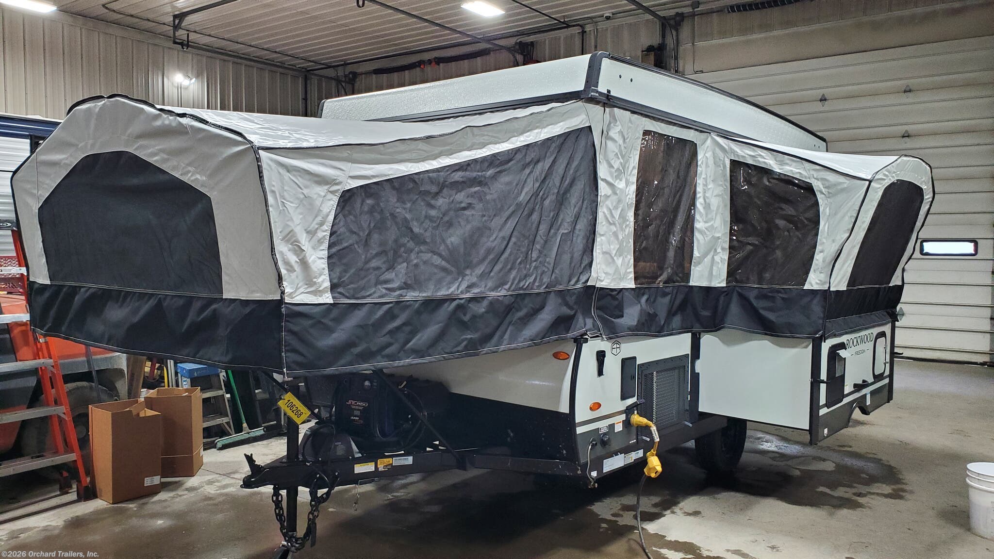 2026 Forest River Rockwood Freedom 2380FT - New Popup For Sale by Orchard Trailers, Inc. in Whately, Massachusetts features Awning, Converter, Furnace, Screen Door, Griddle