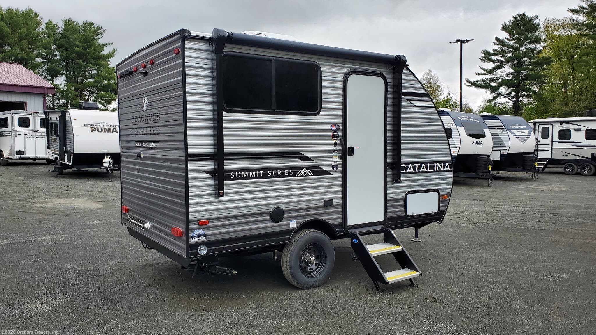 2026 Coachmen Catalina Summit Series 7 134BHX - New Travel Trailer For Sale by Orchard Trailers, Inc. in Whately, Massachusetts features Leveling Jacks, Power Roof Vent, Bunk Beds, Air Conditioning, Skylight
